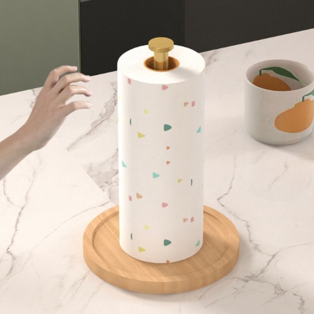 Kitchen Baking Paper Holder - Nowoczesny drewniany uchwyt na papier kuchenny