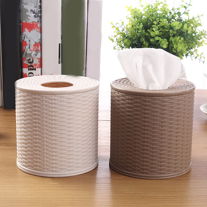 Kitchen Baking Paper Holder - 1PC Plastikowy pojemnik na chusteczki Okrągły