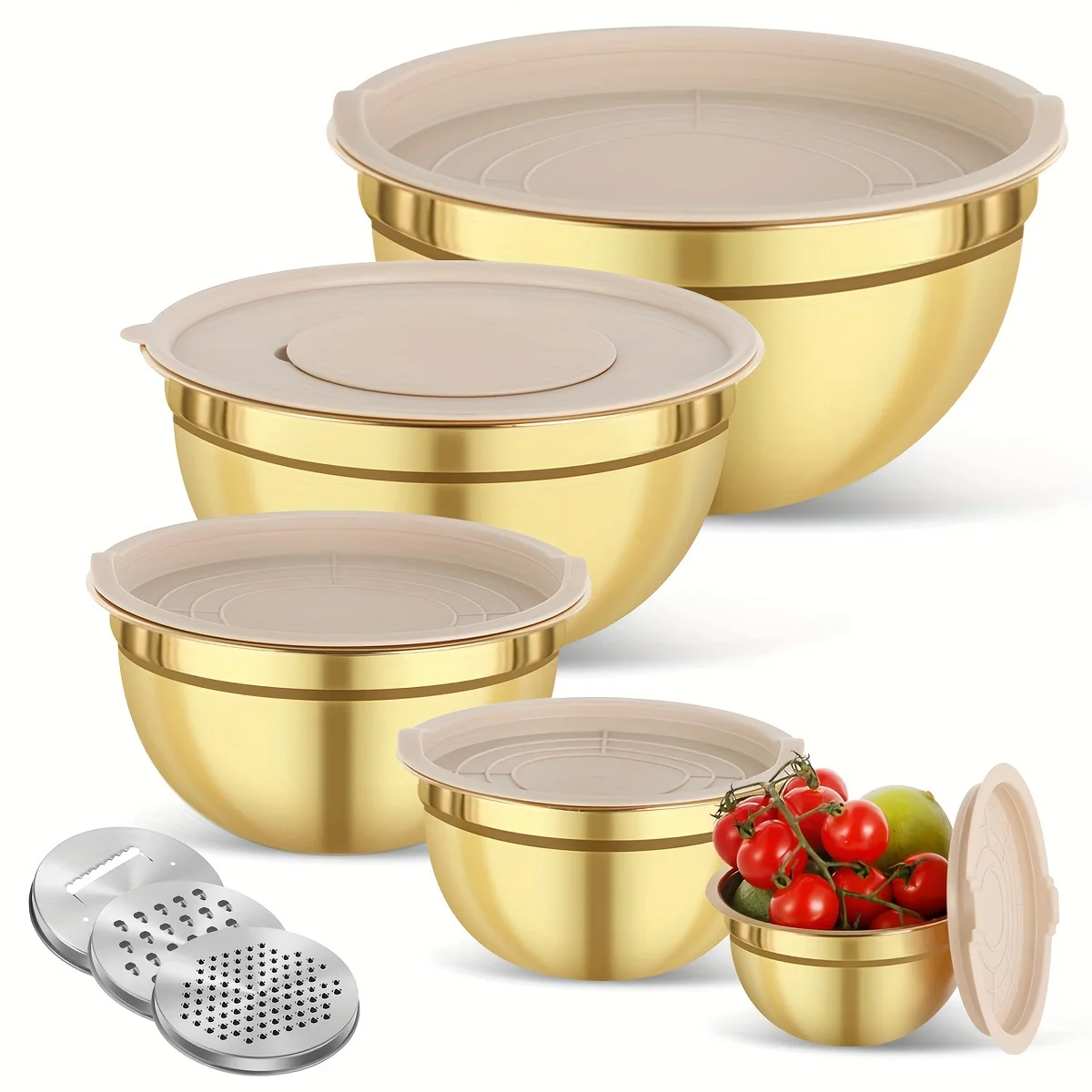 Kitchen Baking Bowls - Zestaw 10 misk do mieszania ze