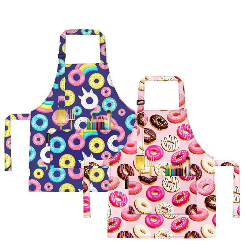 Baking Kitchen For Kids - Nowy dziecięcy fartuch artystyczny z poliestru,