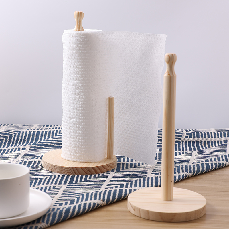 Kitchen Baking Paper Holder - 1 szt. Drewniany stojak na ręczniki