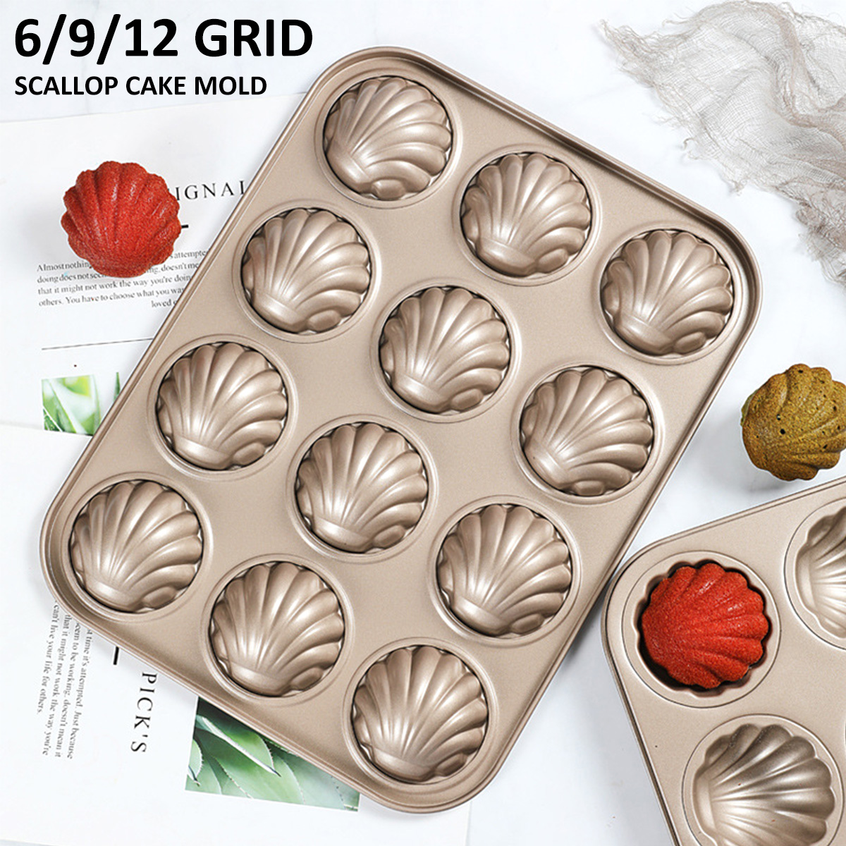 Kitchen Appliances For Baking - Forma do pieczenia Madeleine w kształcie