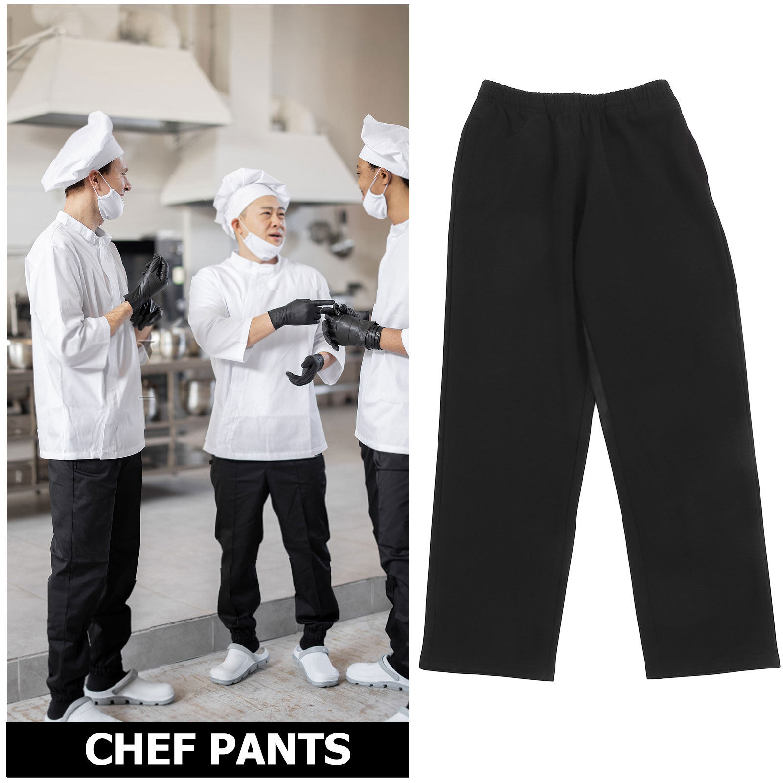 Czarne, oddychające spodnie ku – Cooking Chef Xl recenzja i cena