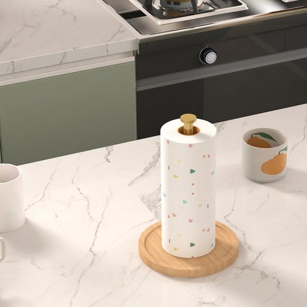 Nowoczesny drewniany uchwyt na – Kitchen Baking Paper Holder recenzja i cena
