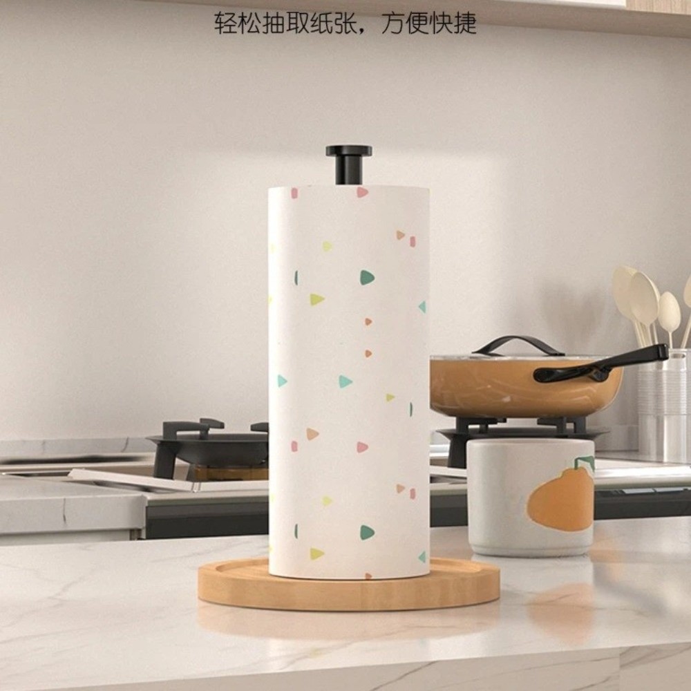 Nowoczesny drewniany uchwyt na – Kitchen Baking Paper Holder recenzja i cena