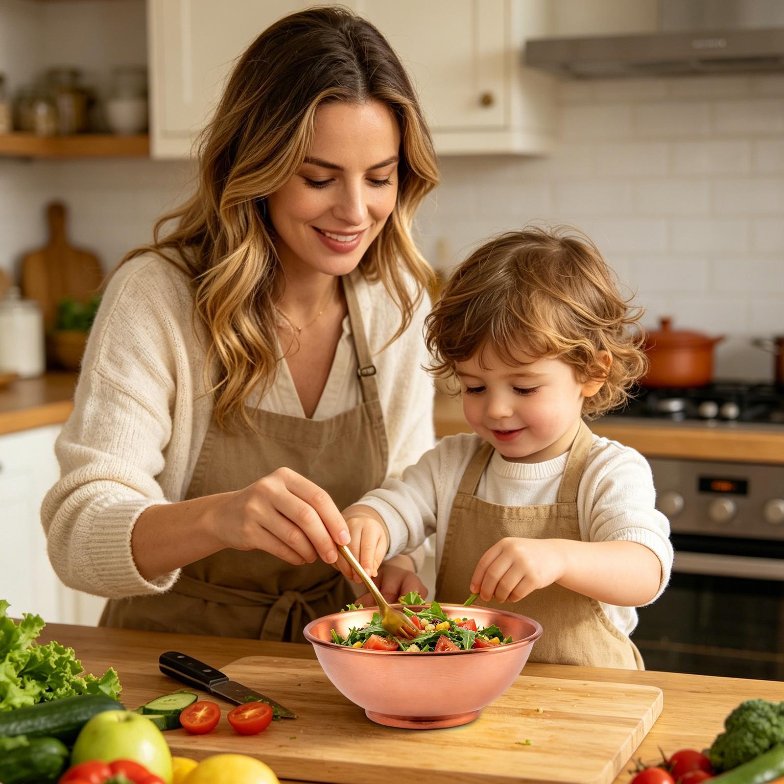 Duża miedziana miska do miesza – Kitchen Baking Bowls recenzja i cena
