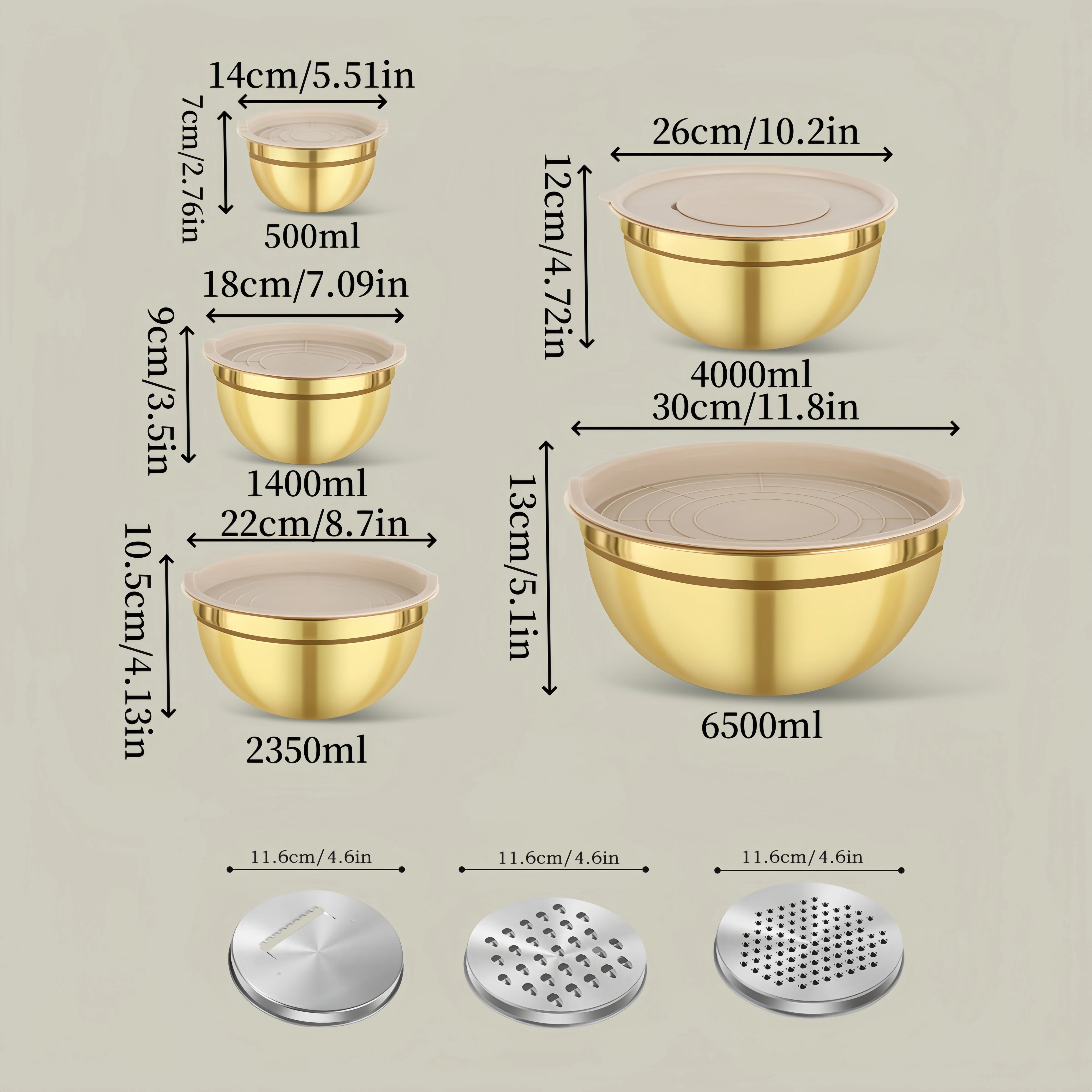 Zestaw 10 misk do mieszania ze – Kitchen Baking Bowls recenzja i cena