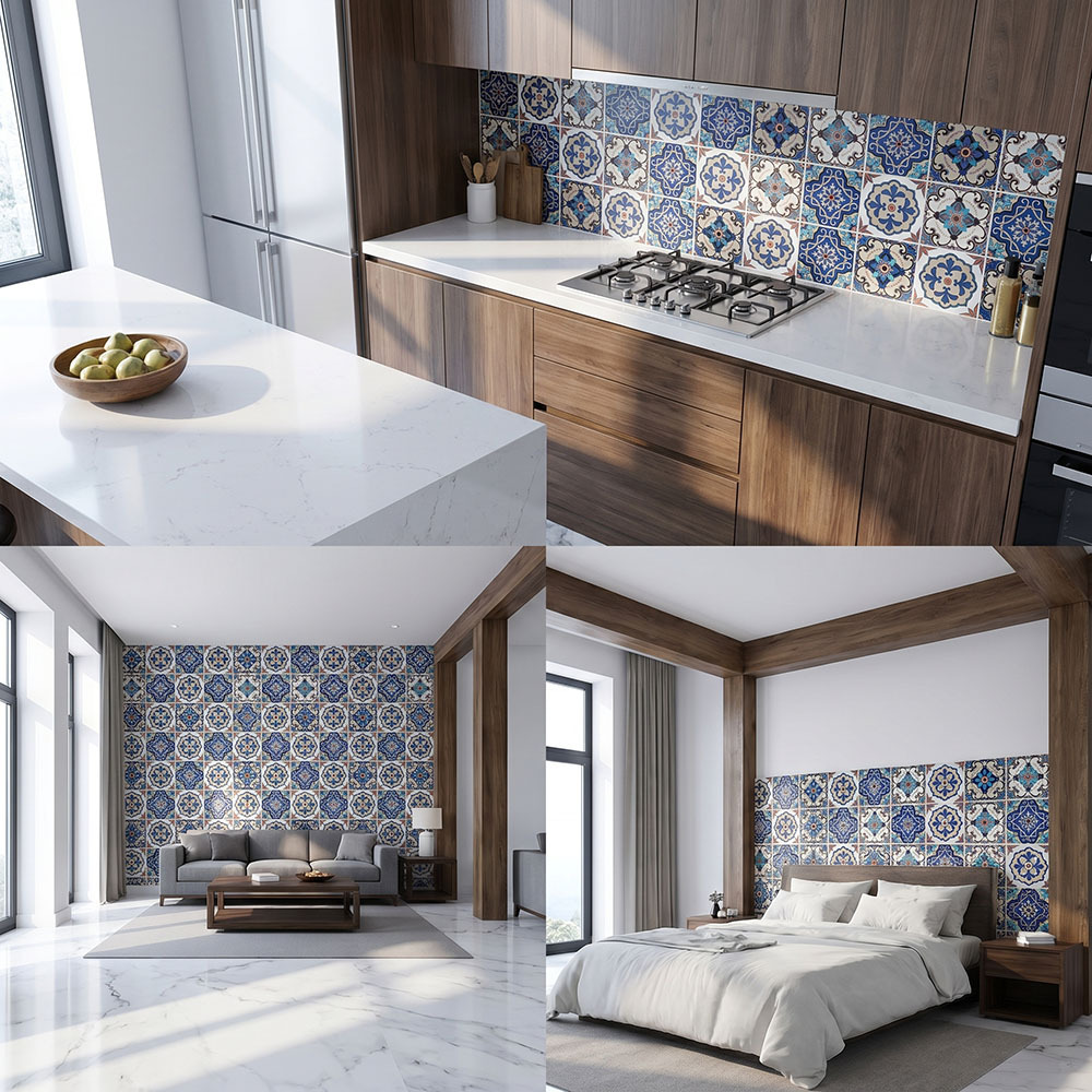 Niebiesko-brązowa hiszpańska t – Kitchen Queen recenzja i cena
