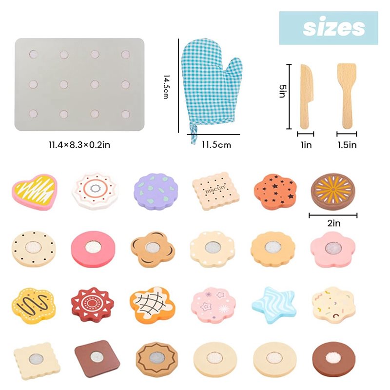 WOWFU - Drewniany Zestaw Ciast – Baking Kitchen For Kids recenzja i cena