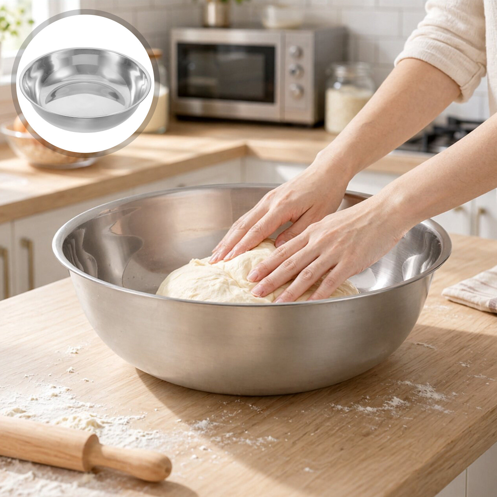 Gruba, stalowa miska do miesza – Kitchen Baking Bowls recenzja i cena