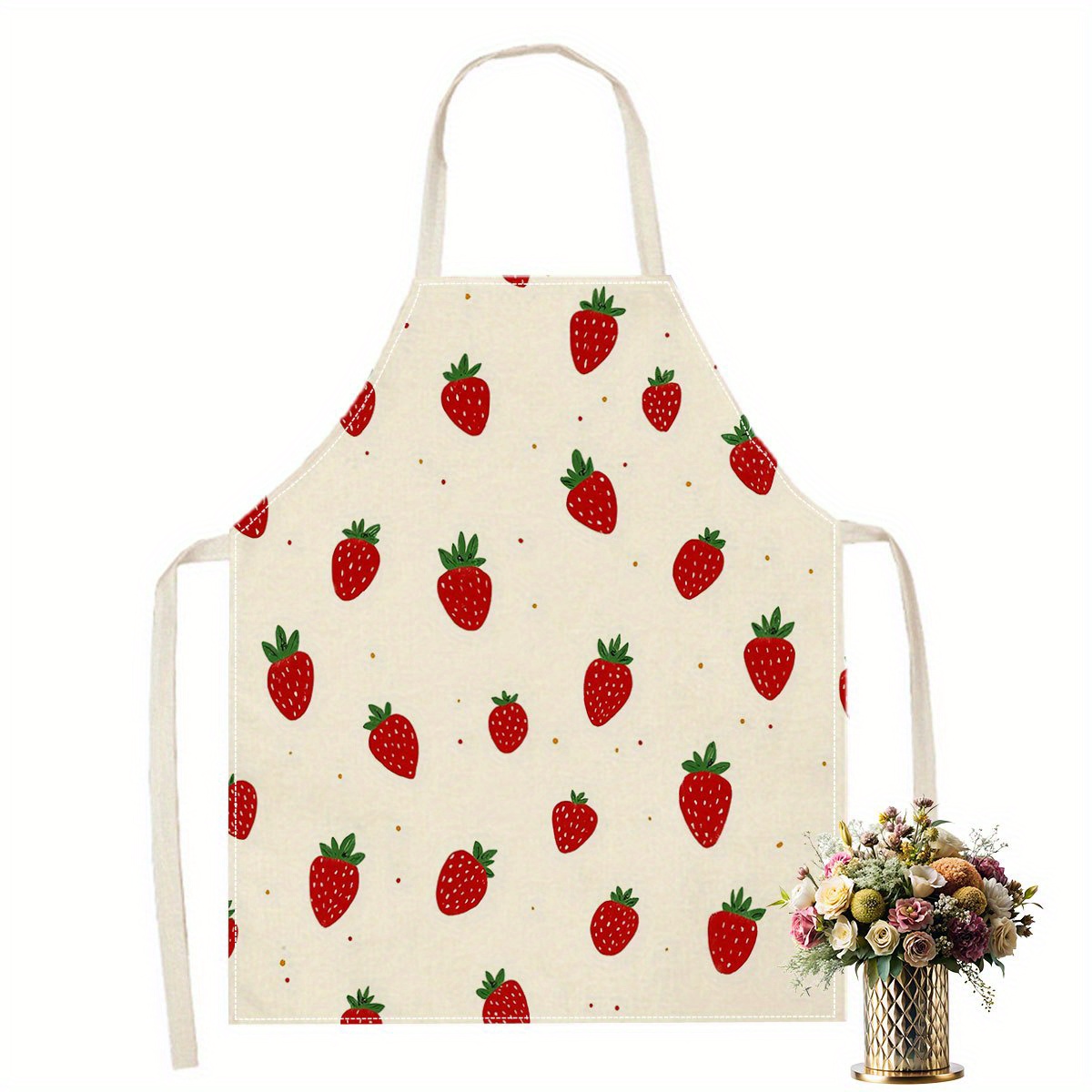 Fartuch w truskawki, wzór owoc – Baking Kitchen For Kids recenzja i cena
