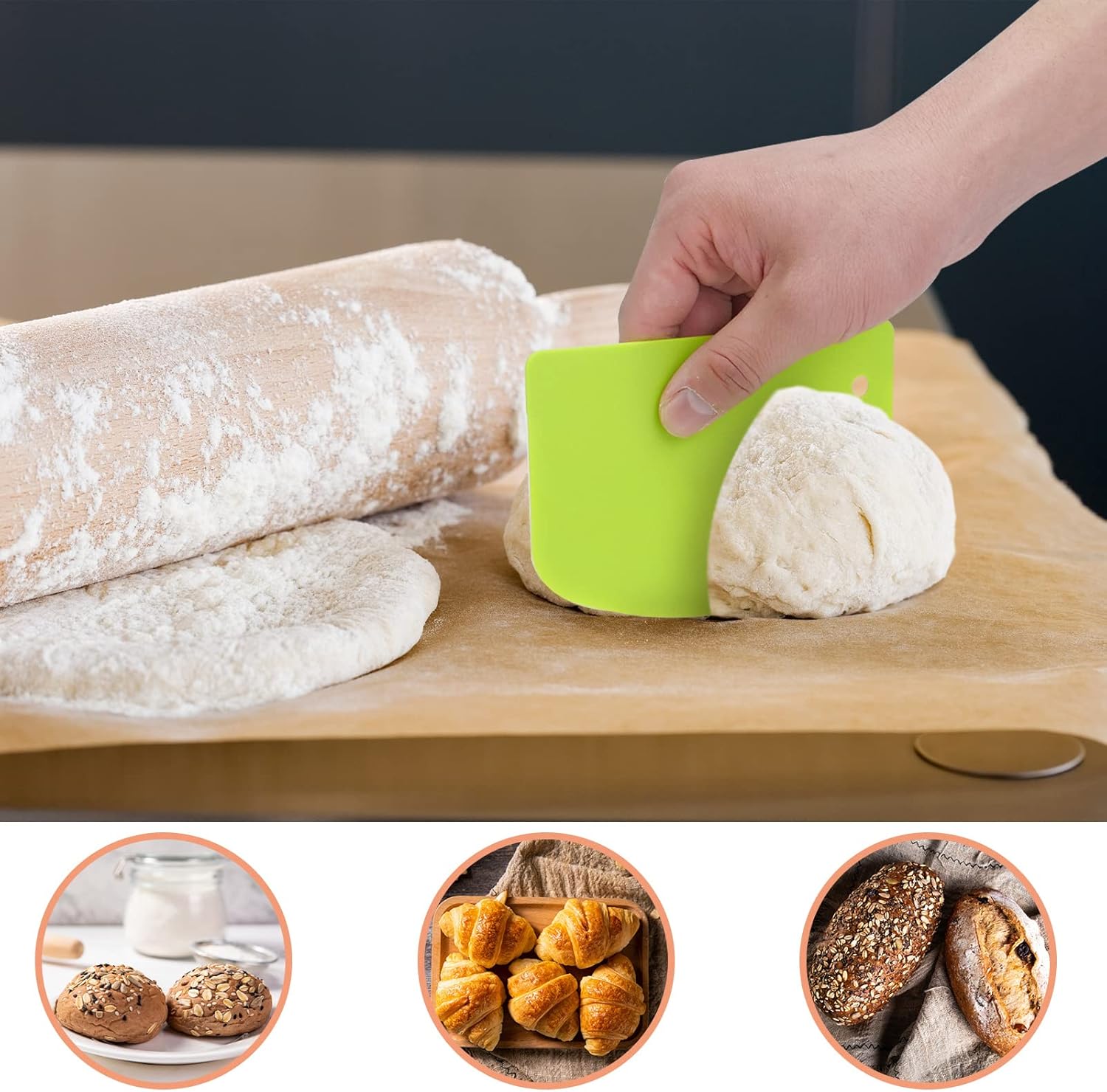 Skrobak do ciasta Plastikowy k – Bench Scraper Dough recenzja i cena