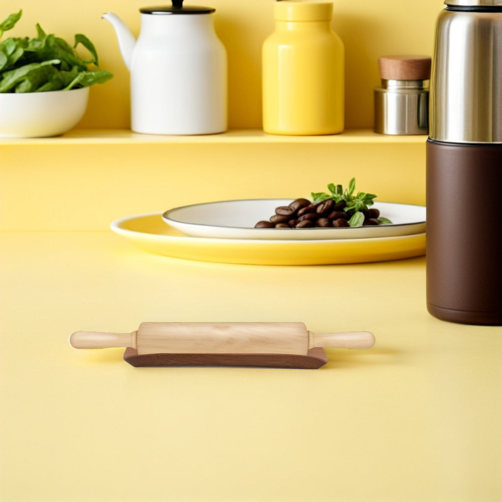 Drewniany stojak na wałek do c – Kitchen Baking Counter recenzja i cena