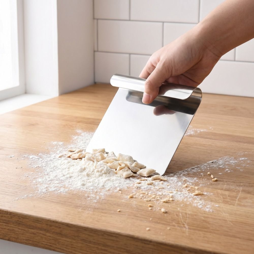 Skrobak do ciasta ze stali nie – Bench Scraper Dough recenzja i cena